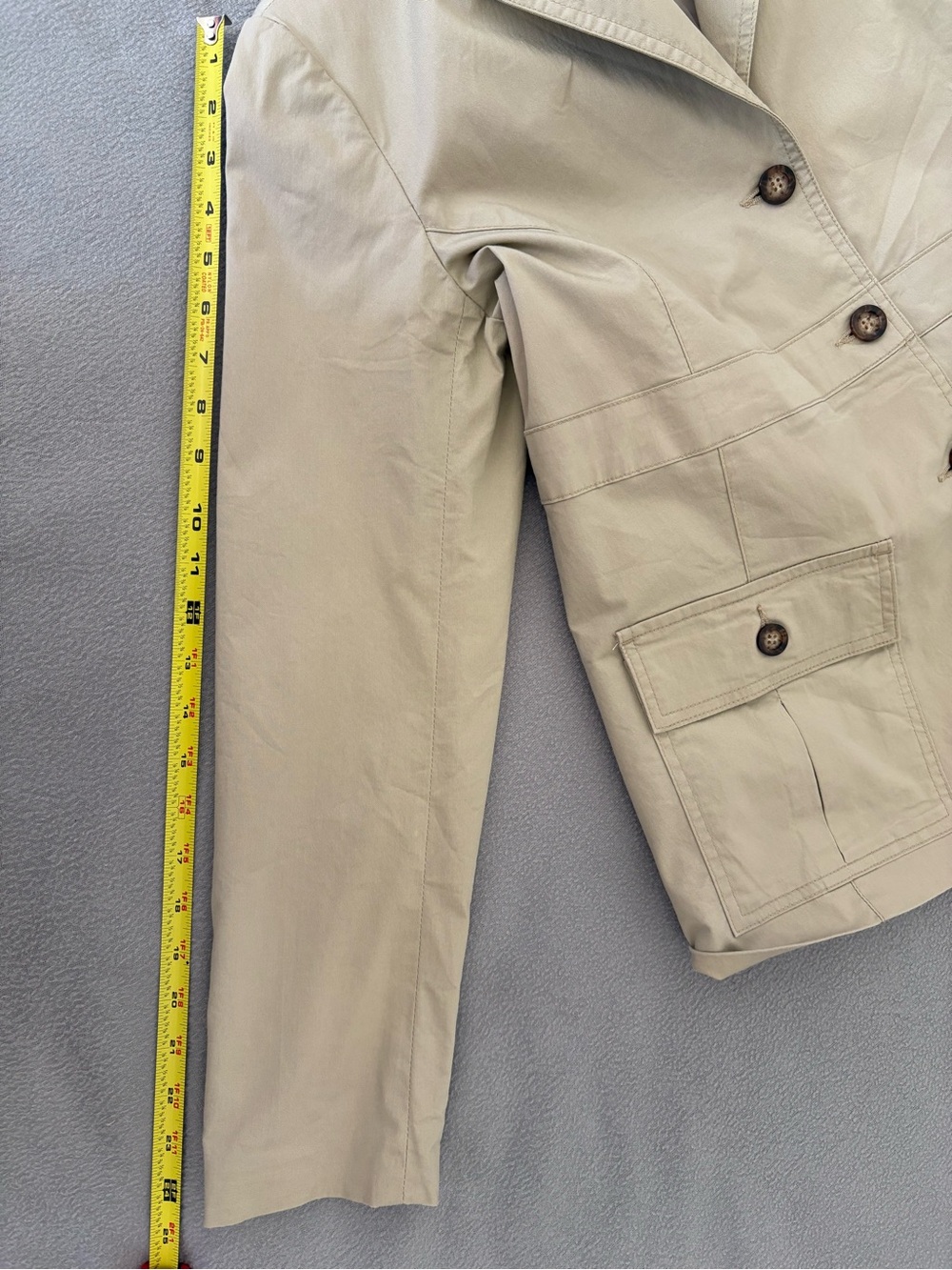 Venini Light Beige Tailored Cotton Blazer Jacket - Picture 8 of 8